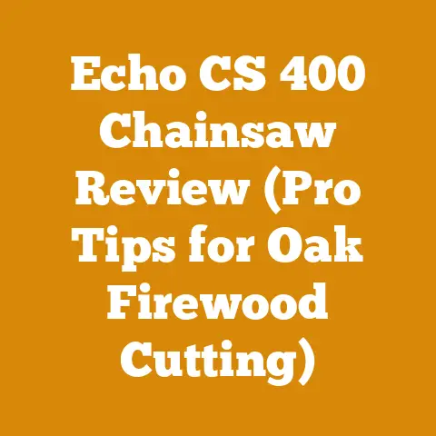 Echo CS 400 Chainsaw Review (Pro Tips for Oak Firewood Cutting)