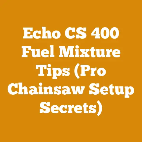 Echo CS 400 Fuel Mixture Tips (Pro Chainsaw Setup Secrets)