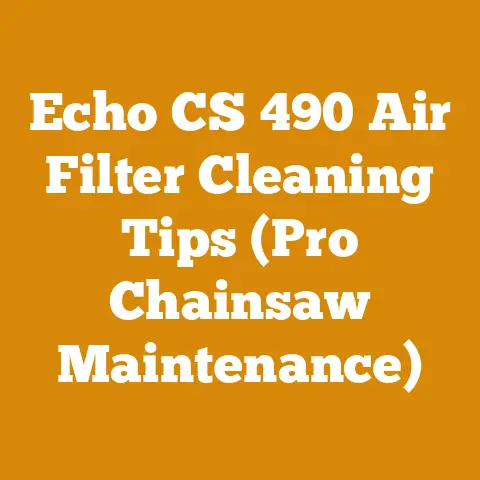 Echo CS 490 Air Filter Cleaning Tips (Pro Chainsaw Maintenance)