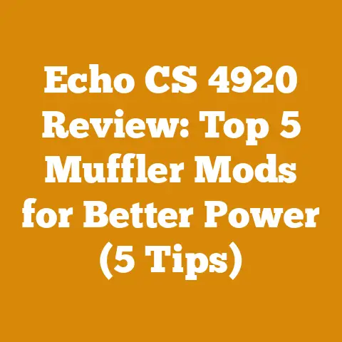 Echo CS 4920 Review: Top 5 Muffler Mods for Better Power (5 Tips)