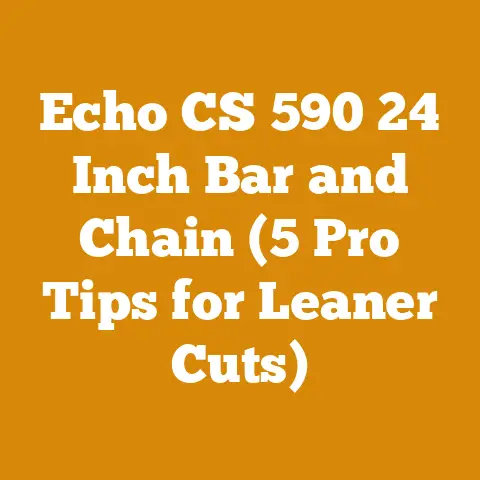 Echo CS 590 24 Inch Bar and Chain (5 Pro Tips for Leaner Cuts)