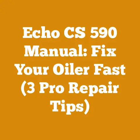 Echo CS 590 Manual: Fix Your Oiler Fast (3 Pro Repair Tips)