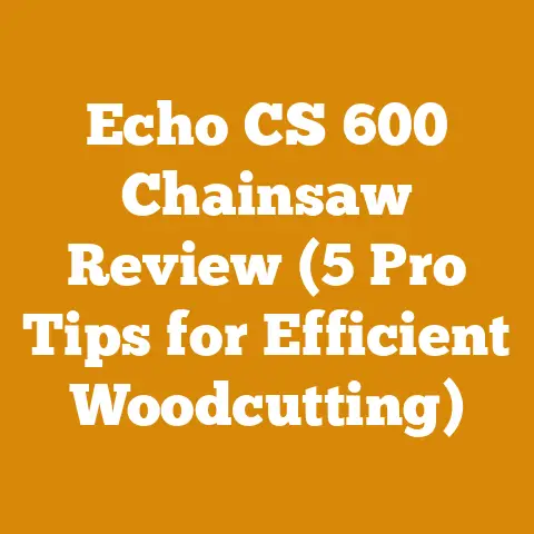 Echo CS 600 Chainsaw Review (5 Pro Tips for Efficient Woodcutting)
