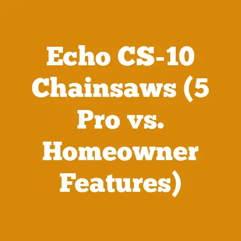 Echo CS-10 Chainsaws (5 Pro vs. Homeowner Features)