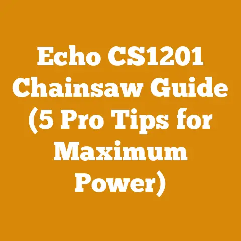 Echo CS1201 Chainsaw Guide (5 Pro Tips for Maximum Power)