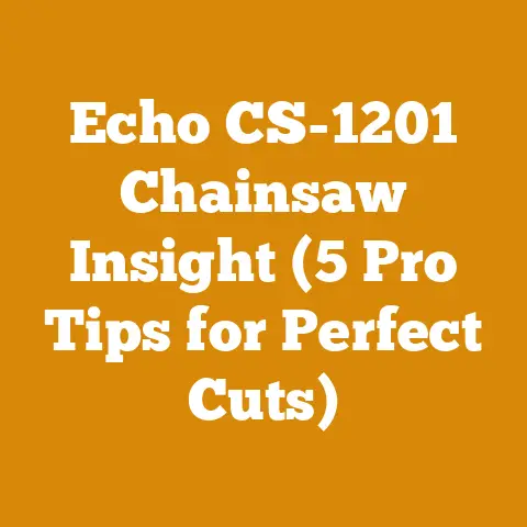 Echo CS-1201 Chainsaw Insight (5 Pro Tips for Perfect Cuts)