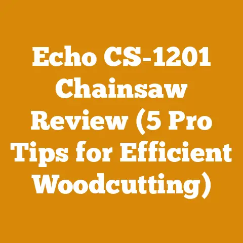 Echo CS-1201 Chainsaw Review (5 Pro Tips for Efficient Woodcutting)