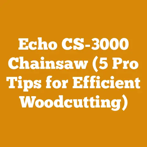 Echo CS-3000 Chainsaw (5 Pro Tips for Efficient Woodcutting)