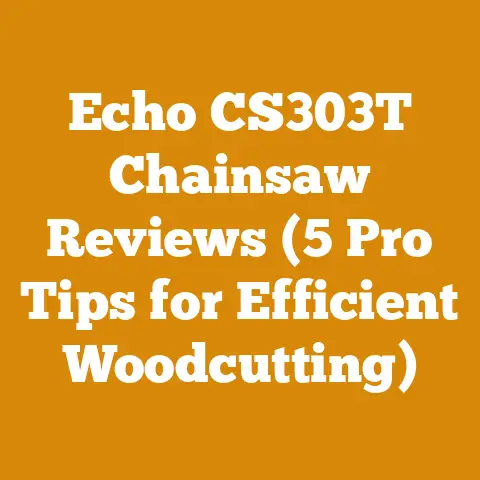 Echo CS303T Chainsaw Reviews (5 Pro Tips for Efficient Woodcutting)