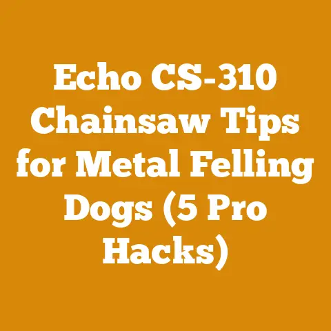 Echo CS-310 Chainsaw Tips for Metal Felling Dogs (5 Pro Hacks)