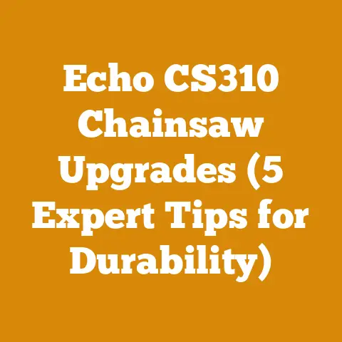 Echo CS310 Chainsaw Upgrades (5 Expert Tips for Durability)