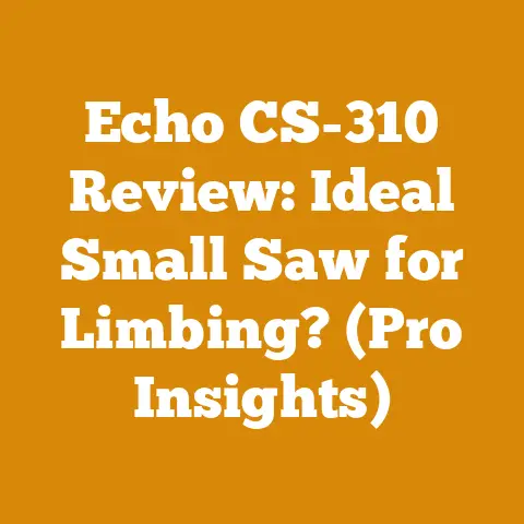 Echo CS-310 Review: Ideal Small Saw for Limbing? (Pro Insights)