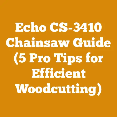 Echo CS-3410 Chainsaw Guide (5 Pro Tips for Efficient Woodcutting)