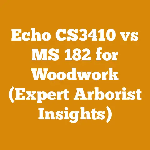 Echo CS3410 vs MS 182 for Woodwork (Expert Arborist Insights)
