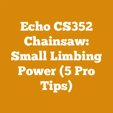 Echo CS352 Chainsaw: Small Limbing Power (5 Pro Tips)