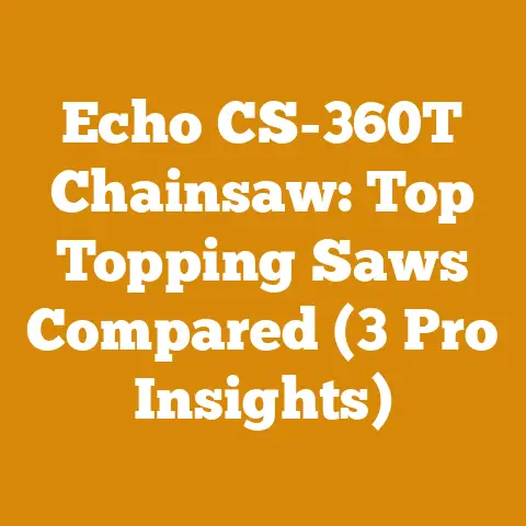 Echo CS-360T Chainsaw: Top Topping Saws Compared (3 Pro Insights)