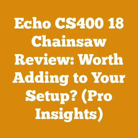 Echo CS400 18 Chainsaw Review: Worth Adding to Your Setup? (Pro Insights)