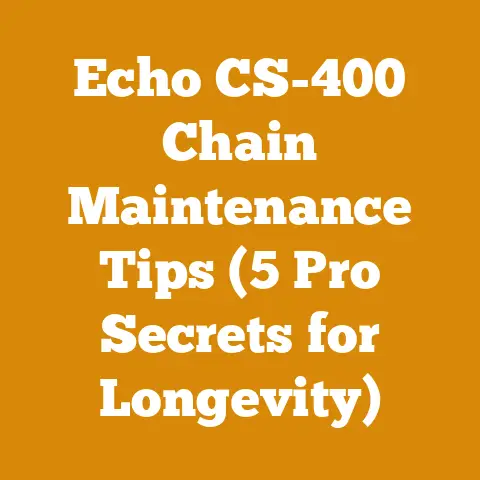 Echo CS-400 Chain Maintenance Tips (5 Pro Secrets for Longevity)