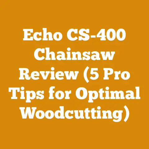Echo CS-400 Chainsaw Review (5 Pro Tips for Optimal Woodcutting)
