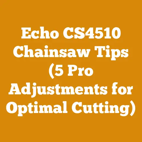 Echo CS4510 Chainsaw Tips (5 Pro Adjustments for Optimal Cutting)