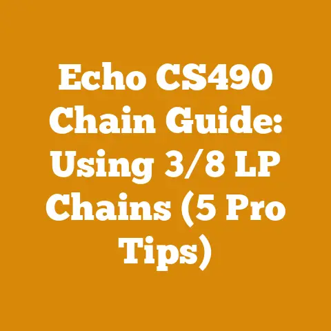 Echo CS490 Chain Guide: Using 3/8 LP Chains (5 Pro Tips)