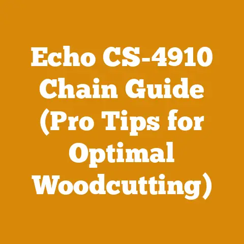 Echo CS-4910 Chain Guide (Pro Tips for Optimal Woodcutting)
