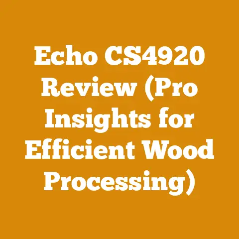 Echo CS4920 Review (Pro Insights for Efficient Wood Processing)