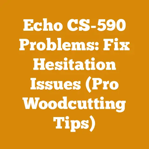 Echo CS-590 Problems: Fix Hesitation Issues (Pro Woodcutting Tips)