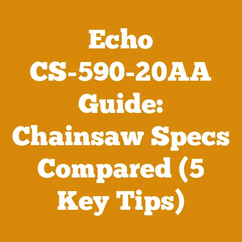 Echo CS-590-20AA Guide: Chainsaw Specs Compared (5 Key Tips)