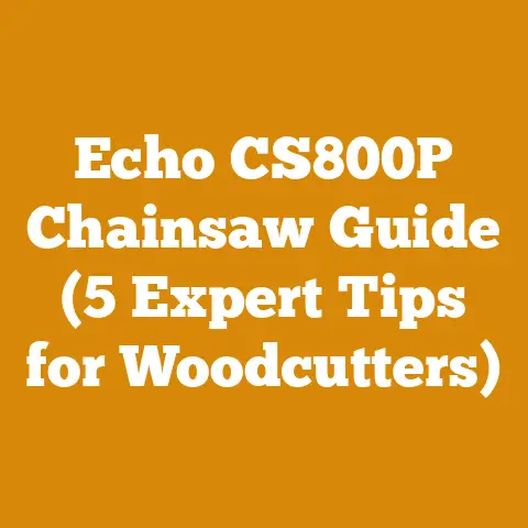 Echo CS800P Chainsaw Guide (5 Expert Tips for Woodcutters)