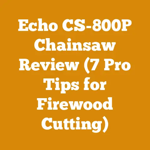 Echo CS-800P Chainsaw Review (7 Pro Tips for Firewood Cutting)