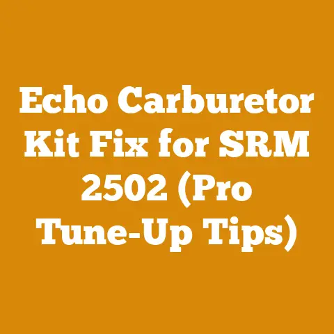 Echo Carburetor Kit Fix for SRM 2502 (Pro Tune-Up Tips)