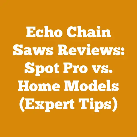 Echo Chain Saws Reviews: Spot Pro vs. Home Models (Expert Tips)