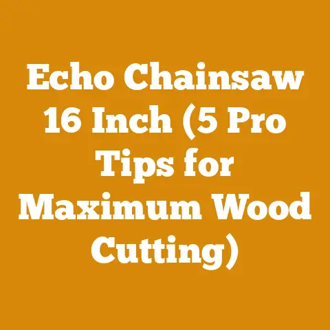 Echo Chainsaw 16 Inch (5 Pro Tips for Maximum Wood Cutting)