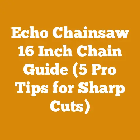 Echo Chainsaw 16 Inch Chain Guide (5 Pro Tips for Sharp Cuts)