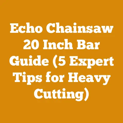 Echo Chainsaw 20 Inch Bar Guide (5 Expert Tips for Heavy Cutting)