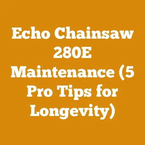 Echo Chainsaw 280E Maintenance (5 Pro Tips for Longevity)