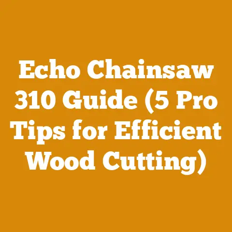 Echo Chainsaw 310 Guide (5 Pro Tips for Efficient Wood Cutting)