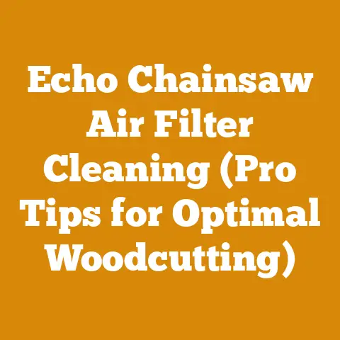 Echo Chainsaw Air Filter Cleaning (Pro Tips for Optimal Woodcutting)