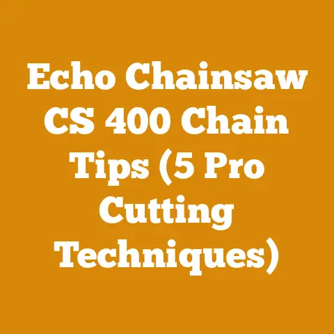 Echo Chainsaw CS 400 Chain Tips (5 Pro Cutting Techniques)