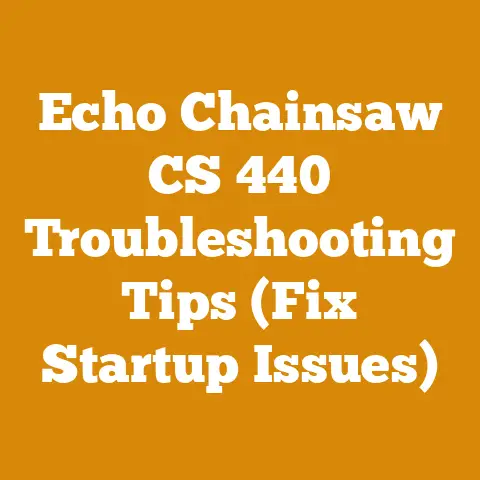 Echo Chainsaw CS 440 Troubleshooting Tips (Fix Startup Issues)