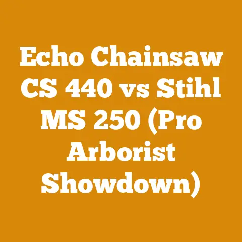 Echo Chainsaw CS 440 vs Stihl MS 250 (Pro Arborist Showdown)