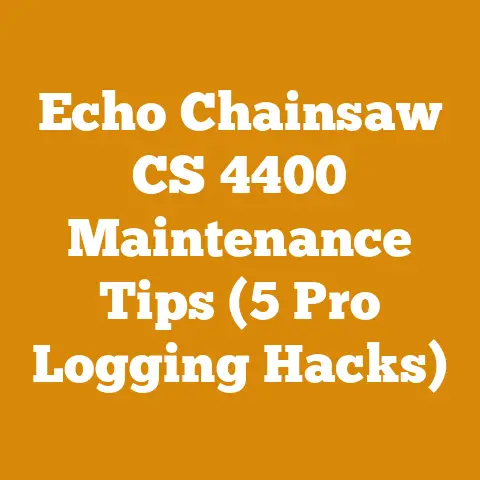 Echo Chainsaw CS 4400 Maintenance Tips (5 Pro Logging Hacks)