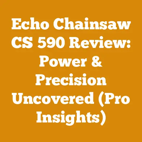 Echo Chainsaw CS 590 Review: Power & Precision Uncovered (Pro Insights)