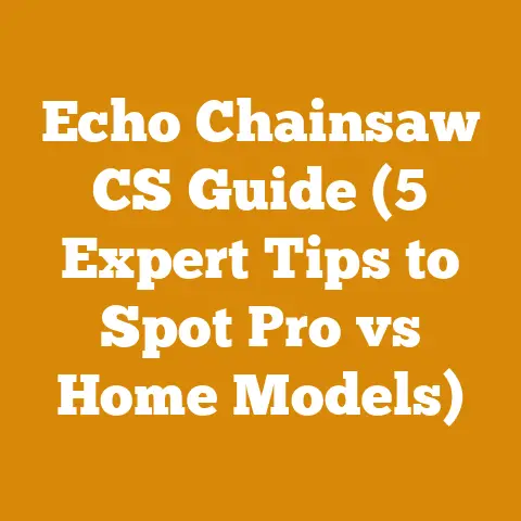Echo Chainsaw CS Guide (5 Expert Tips to Spot Pro vs Home Models)