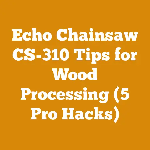 Echo Chainsaw CS-310 Tips for Wood Processing (5 Pro Hacks)