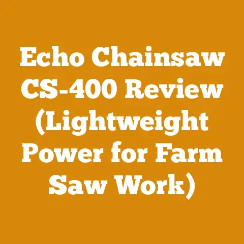 Echo Chainsaw CS-400 Review (Lightweight Power for Farm Saw Work)