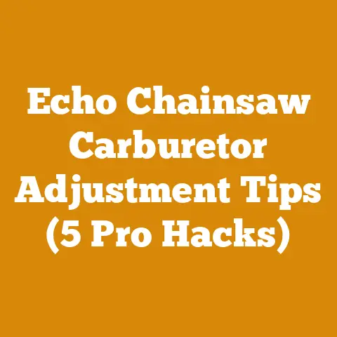 Echo Chainsaw Carburetor Adjustment Tips (5 Pro Hacks)