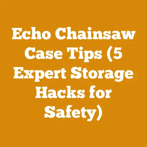 Echo Chainsaw Case Tips (5 Expert Storage Hacks for Safety)