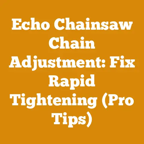 Echo Chainsaw Chain Adjustment: Fix Rapid Tightening (Pro Tips)